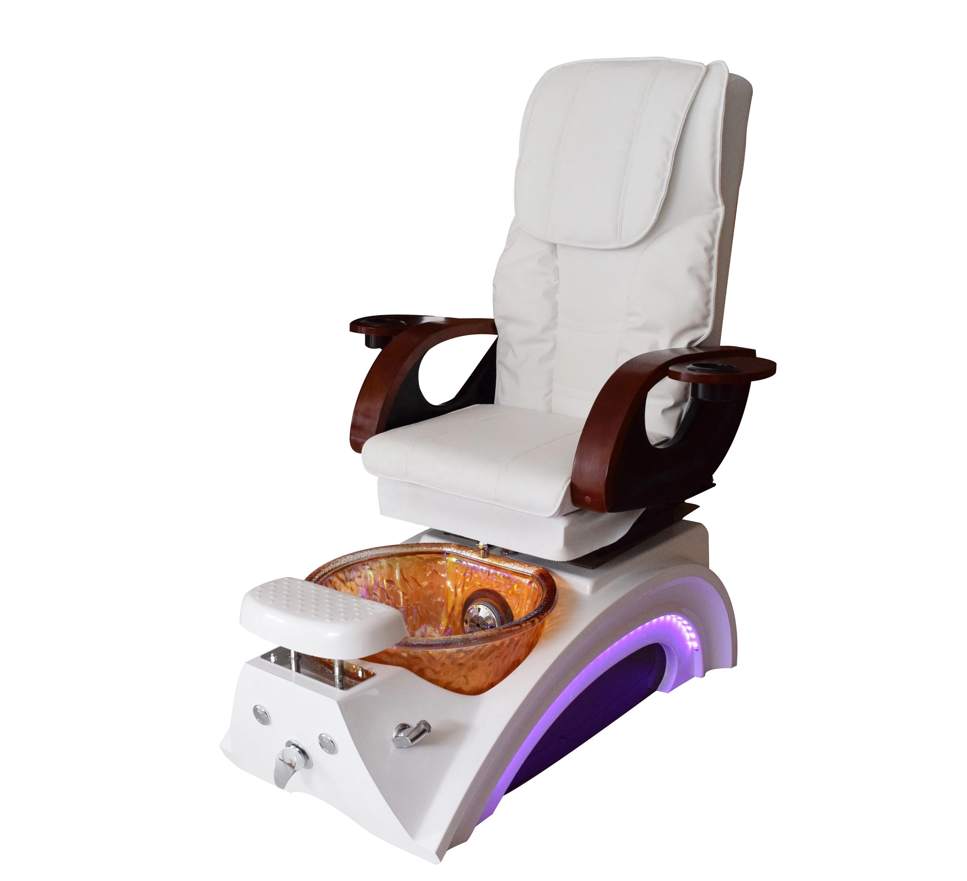 hot sale white leather pedicure chair foot spa massage manufacturer china 2019 DS-23