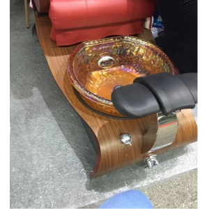 2018 pipeless glass spa pedicure bowl with foot basin of wholesale disposable spa liner