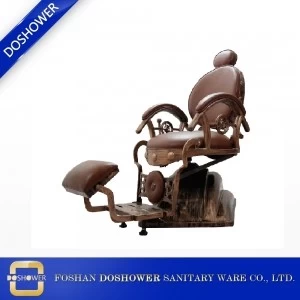 porcelana 2018 silla de peluquero hidráulica de madera reclinable muebles de peluquería de estilo clásico fabricante