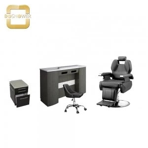 Black barber chair with the Chinese factory of the barber chair for the barber shop chairs for sale