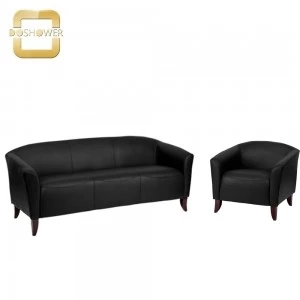 Black salon waiting chair with waiting room chairs manufacturer for spa waiting chairs in China