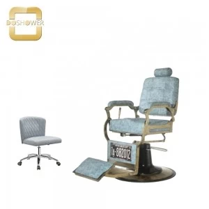 China barber salon chair supplier with vintage white barber chair for barber chair gold