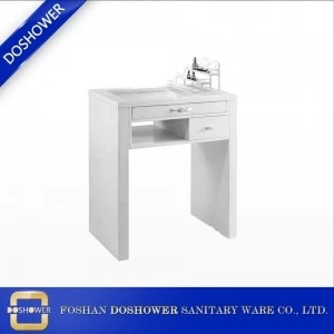 China manicure tables and chairs supplier with glass manicure table for white manicure table