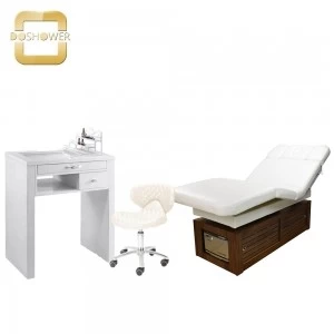 China manicure tables and chairs supplier with glass manicure table for white manicure table