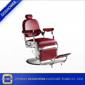 China salon chair barber supplier with reclining barber chair for luxury red barber chair
