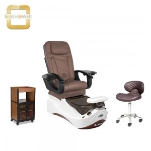 Chinese pedicure spa chair factory with manicure pedicure chair for brown salon pedicure chair set