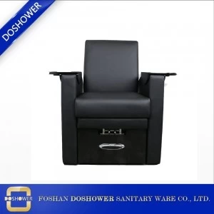 DOSHOWER foot spa bath massage with heat black pedicure throne chair of spa chair pedicure station supplier manufacture factory DS-J27