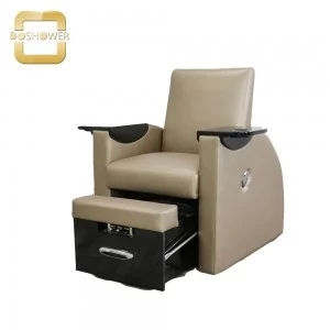 DOSHOWER foot spa bath massage with heat black pedicure throne chair of spa chair pedicure station supplier manufacture factory DS-J27