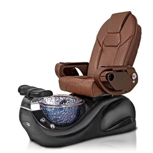 DOSHOWER luxury black pedicure chair  with foot cleaning chairs spa of auto fill  spa chair pedicure station supplier