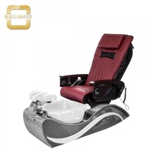 DOSHOWER motorized reclining chair back with retractable platform for foot bath tub pedicure chair manufactury