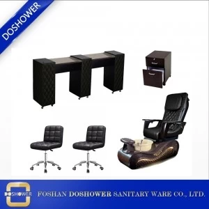 Pedicure Chair Manufacturer with luxury design spa pedicure chair  with foot basin of crushed velvet pedicure chair