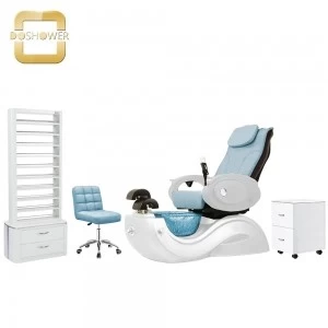 Pedicure manicure chair manufacturer in China with luxury pedicure chair for pedicure chair foot spa bowl 
