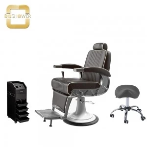 brown barber chair with modern barber chair for China barber chair beauty salon factory