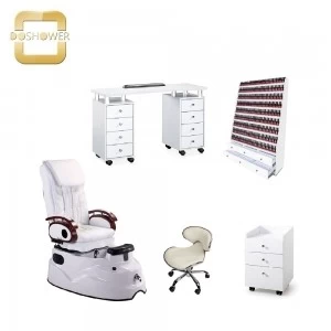 cheaper pedicure spa chair with nail salon manicure table cheap pedicure chair furniture for sale DS-3 SET