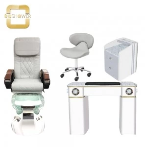 deluxe spa chair pedicure station china pedicure chair ventilation nail table supply DS-W2059 SET