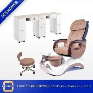 double manicure desk equipment with marble top nail manicure table of manicure chair supplier china DS-1444