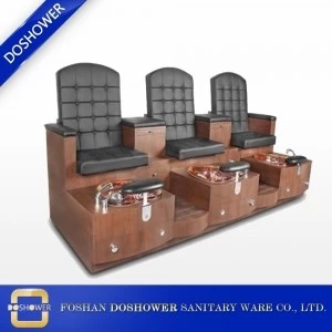 double pedicure bench with wooden pedicure bench of oem pedicure spa chair DS-J12