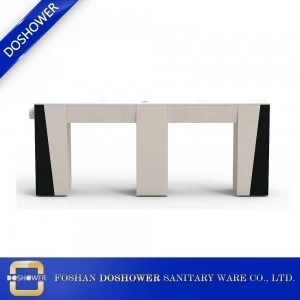 double vented manicure table with granite nail table top of exhausted fan nail table DS-N2002