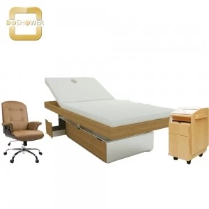 luxury massage bed spa solid wood electric massage table full body spa bed suppliers china DS-M209