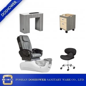 nail salon pedicure chair furniture modern nail salon table with manicure chair supplies china DS-W1898 SET