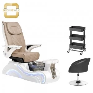 pedicure spa chair with adjustable footrest for dual function sprayer pivot armrest