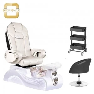 pedicure spa chair with adjustable footrest for dual function sprayer pivot armrest