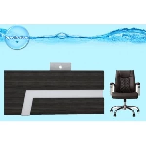 reception desk with display glass of custom reception desk for front desk reception modern supplier