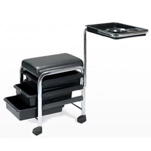 salon nail table suppliers with salon furniture for hairdressing and peidcure shop cart /DS-BT3-W