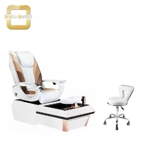 spa supply wholesale nail salon furniture luxury white spa pedicure chair and manicure table set supplies DS-W9001 SET
