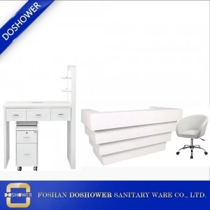 supplier of nail table with nail salon equipment double seats for nail table customized 2022 supplier