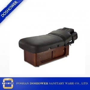 China wooden massage bed supplies with professional spa massage table bed of luxury massage table manufacturer
