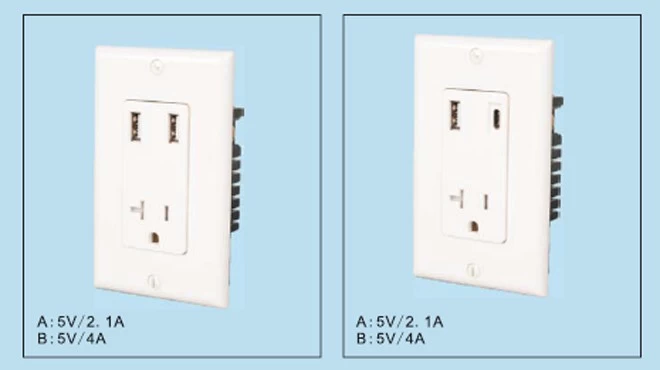 USB Wall Outlet Charger 