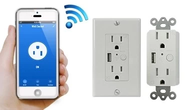 WiFi Us Wall Socket Plug AC 110-240V 15AMP Smart WiFi Outlet - China WiFi  Wall Socket, WiFi USB Wall Socket