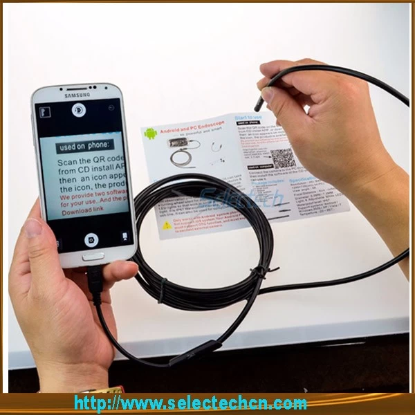 Ultrafine 5.5MM endoscope can connect the phone easy to carry