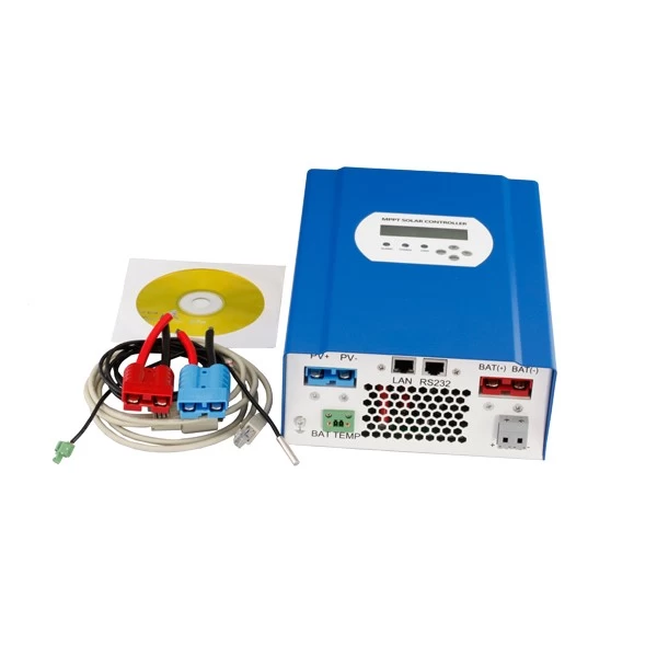 régulateur de charge de la batterie 24v contrôleur de 50A de sortie de charge DC RS232 et LAN PORT
