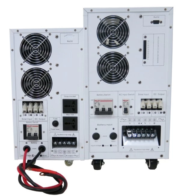 with lcd display and built in mppt solar charge controller power inverter, low frequency pure sine wave inverter