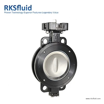 New designed PTFE  RPTFE sealing replaceable seat high performance butterfly valve