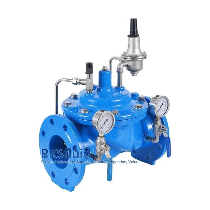 China 500X pressure relief valve double flange ductile iron hydraulic control valve PN10 PN16 class150 manufacturer