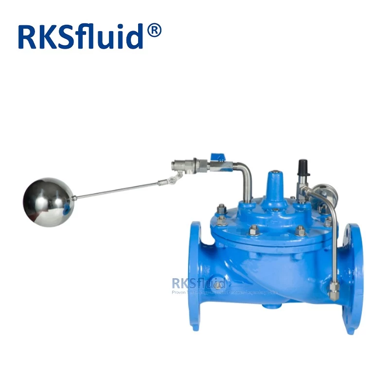 China ANSI DN100 sewage control valve ductile iron water level flange connection float ball type control valve PN16 manufacturer