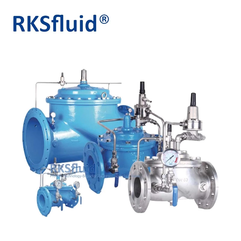 China ANSI JIS standard ductile iron 3inch Regulation pressure reducing valve for water tank manufacturer