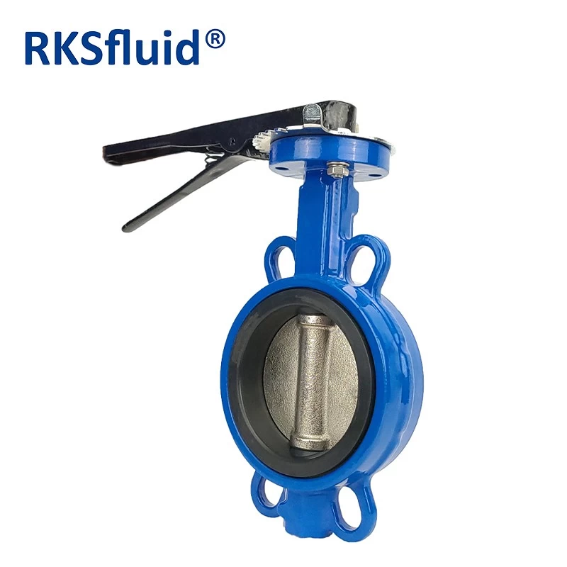 China ANSI PN10 PN16 Class 150 Ductile Iron with Epoxy Coating Wafer Butterfly Valves Low Price manufacturer