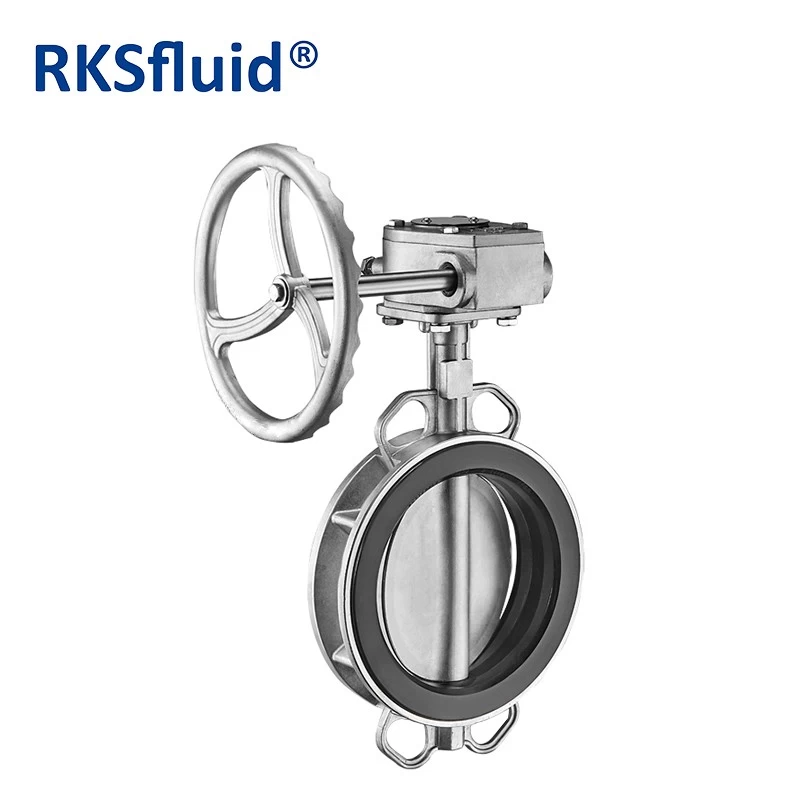 API CF8 Ductile Iron Body Resilient Seat 4 Inch Wafer Type Butterfly Valve Price