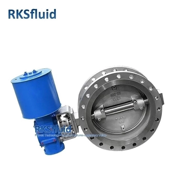 China API Chinese factory price WCB Stainless steel Pneumatic Triple Eccentric Flange Butterfly Valve for Water Pipe Engineering manufacturer