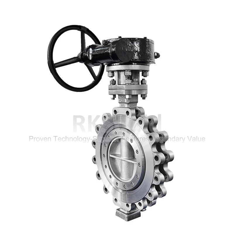 China API WCB Stainless steel PN16 Wafer/Lug Type metal seated Triple Eccentric Butterfly Valve manufacturer