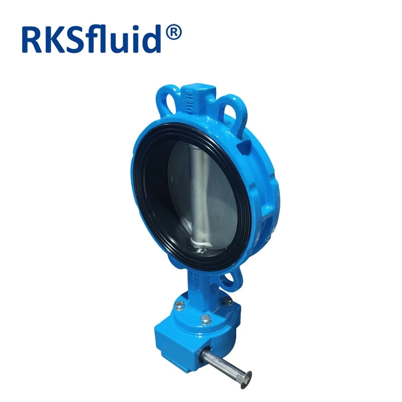 China API water treatment valve DN150 PN16 CF8M ductile iron wafer type resilient seat butterfly valve manufacturer