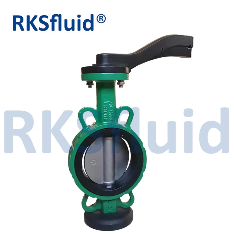 China Alibaba Express Handle Manual Wafer Center Butterfly Valve D71X-16 manufacturer