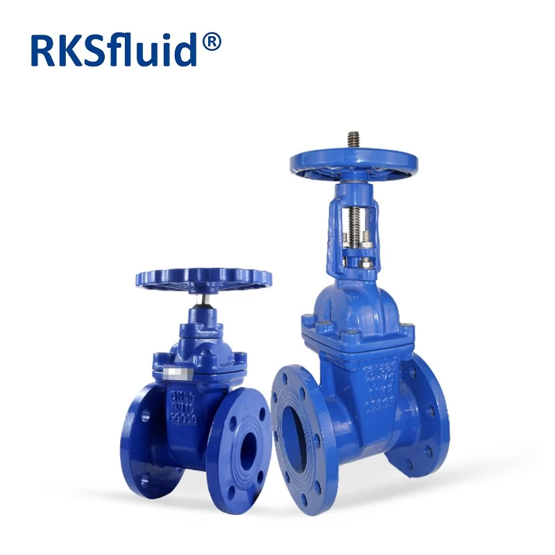 China BS 5163 cast ductile iron GGG50 resilient seated flanged gate valve PN16 manufacturer