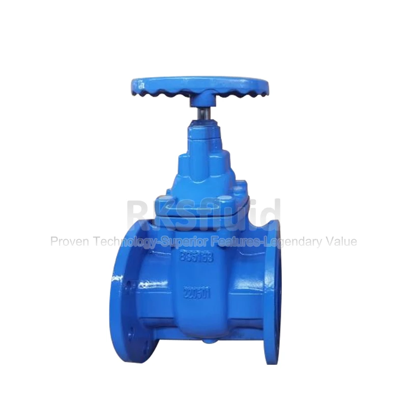 BS EN DN150 Ductile Cast Iron Metal Seated Flange Gate Valve PN16 PN25 สำหรับน้ำ