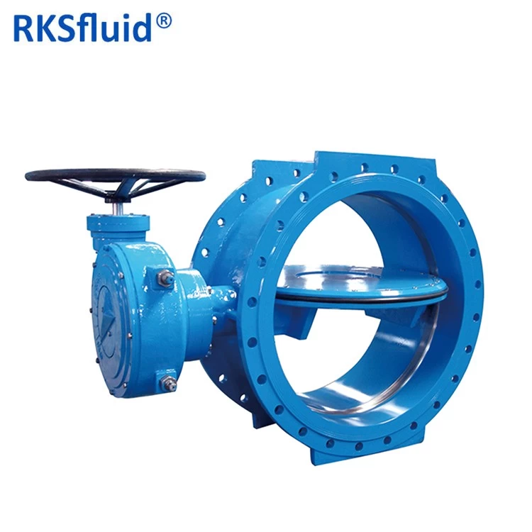China BS EN Water Treatment butterflies valve EPDM seated Stainless steel Stem Ductile iron pn10 pn16 Double Eccentric Butterfly Valve manufacturer