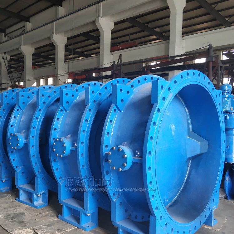 China BS EN ductile iron EPDM disc mining double eccentric Flange butterfly valve SS304/SS316 seated DN1800 PN16 manufacturer